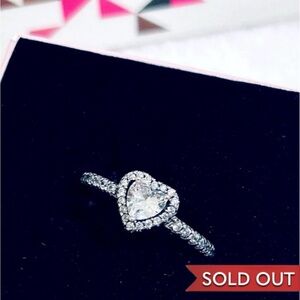 PANDORA Elevated Heart Ring {US Size 6 | EU Size 52}